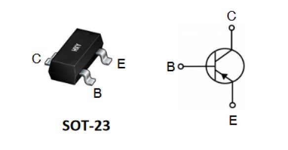 2SA1015 биполярный транзистор HXY схема фото