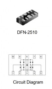 RCLAMP0524P диод защитный HXY даташит схема