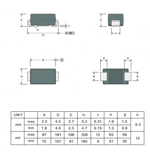 SS520A диод шоттки CTK даташит схема