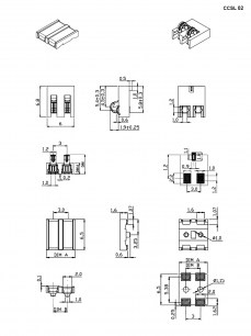 CCSL 02 разъемы прижимные RUICHI даташит схема