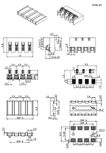 CCSL 04 разъемы прижимные RUICHI даташит схема