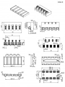 CCSL 05 разъемы прижимные RUICHI даташит схема
