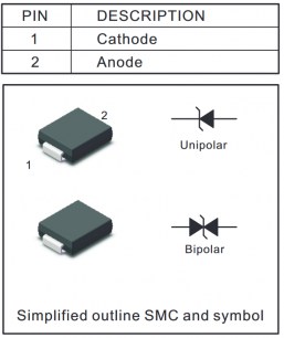 SMDJ48A диод защитный Jingdao даташит схема