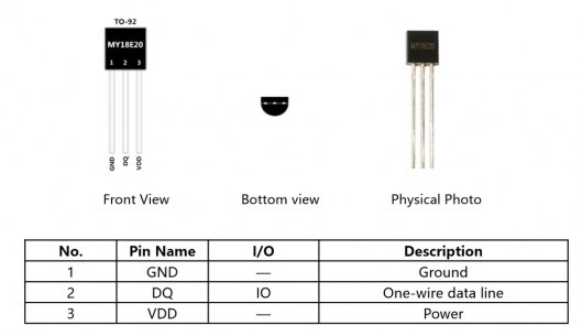 MY18E20 датчик температуры Mysentech схема фото