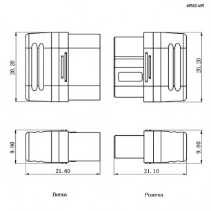 MR60-MR разъемы для rc моделей RUICHI даташит схема