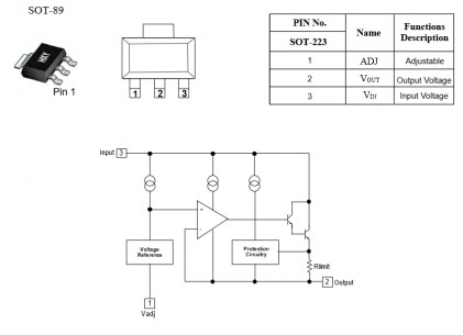 LM317DCYR (HXY) микросхема питания HXY даташит схема