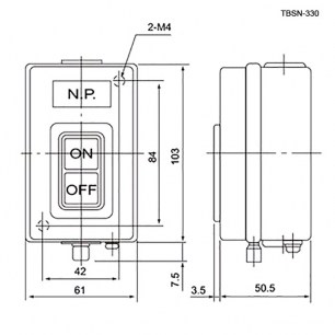 GB7-B102 кнопочный пост RUICHI даташит схема