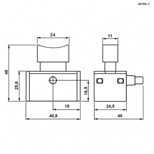 JB15HL-3 кнопки для электроинструмента RUICHI даташит схема