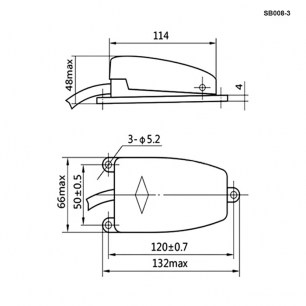 SB008-3 переключатели ножные, педали RUICHI даташит схема