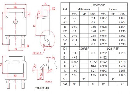 BT137S-800D cимистор (триак) WEIDA даташит схема