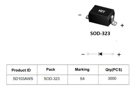 SD103AWS диод шоттки KUU даташит схема