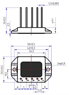 MT3516W 35А 1600V 3 phase диодный мост RUICHI даташит схема