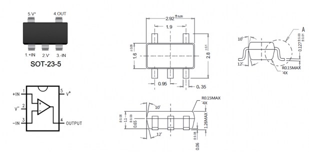 LM321 операционный усилитель SLKOR даташит схема