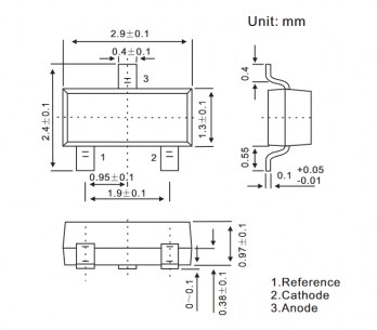 TL431A 0.5% микросхема питания SLKOR даташит схема