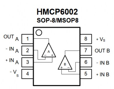 HMCP6002T-I/SN операционный усилитель даташит схема