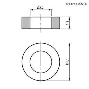 T20-17 5.1х2.2х1.8 ферриты RUICHI даташит схема