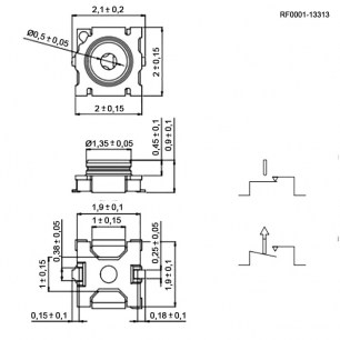 RF0001-13313 высокочастотные разъемы RUICHI даташит схема