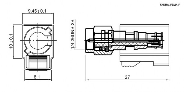 FAKRA TYPE Z-J/SMA-P fakra RUICHI даташит схема