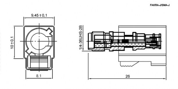 FAKRA TYPE Z-J/SMA-J fakra RUICHI даташит схема