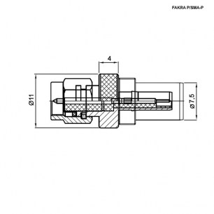 FAKRA TYPE Z-P/SMA-P fakra RUICHI даташит схема