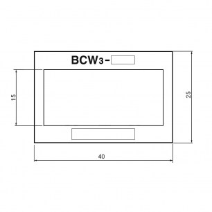 Этикетка 25х40мм BCW3-90, 10шт термоиндикаторы даташит схема