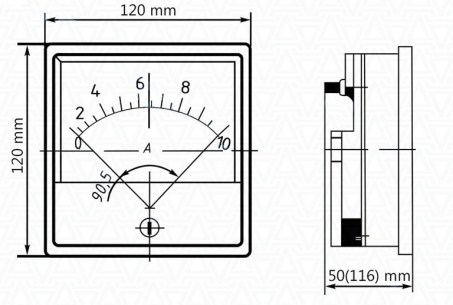 Э365-1 500МА (50ГЦ) приборы переменного тока  даташит схема