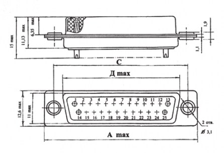 СНП101-9ВП-12 разъем  даташит схема