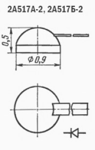 2А517Б2 низковольтный диод  даташит схема