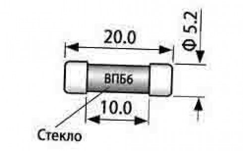 ВПБ6-11 3.15А предохранители  даташит схема