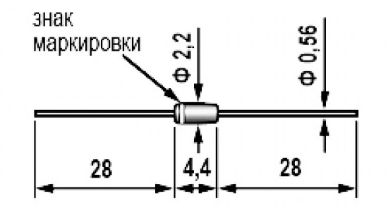 Д814Б1 (СТЕКЛО) диод стабилитрон  даташит схема