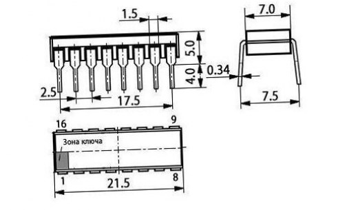Отечественные микросхемы К561ИЕ14  даташит схема