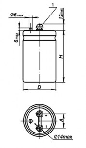 К50-18 100 В 4700 мкф конденсатор электролитический  даташит схема