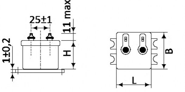 МБГЧ-1-2Б 500 В 2 мкф конденсатор пусковой  даташит схема