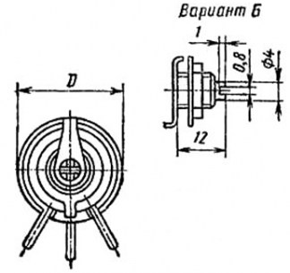 ППБ-3Б-3Вт 150 Ом подстроечный резистор  даташит схема