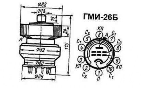 ГМИ-26Б генераторные лампы  даташит схема