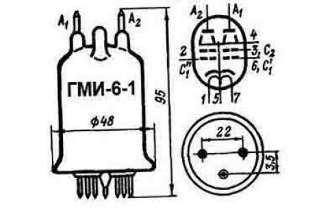 ГМИ-6-1 генераторные лампы  даташит схема