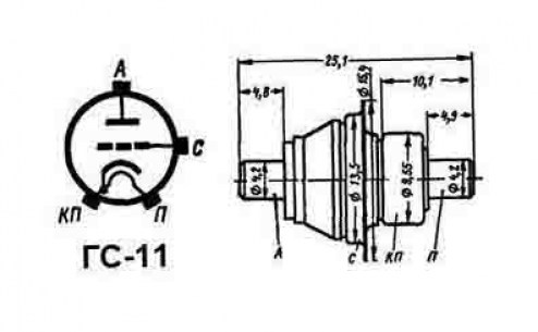 ГС-11 генераторные лампы  даташит схема