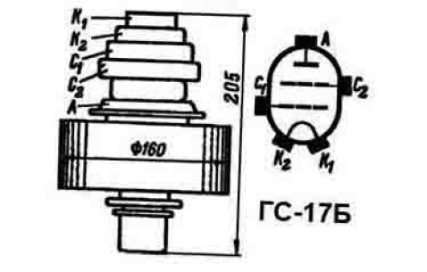 ГС-17Б генераторные лампы  даташит схема
