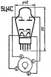 5Ц4С радиолампы  даташит схема