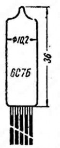 6С7Б-В радиолампы  даташит схема