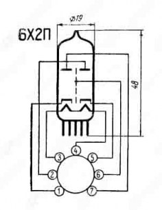 6Х2П-ЕВ радиолампы  даташит схема