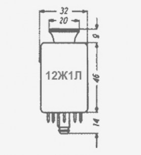 12Ж1Л радиолампы  даташит схема