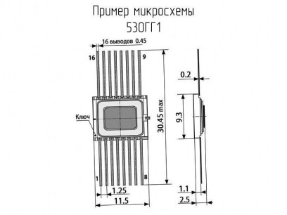 530ГГ1 микросхема  даташит схема