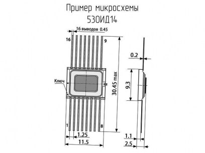 530ИД14 микросхема  даташит схема