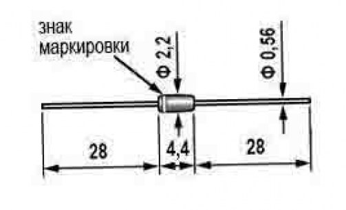 Д814В1 (СТЕКЛО) диод стабилитрон  даташит схема