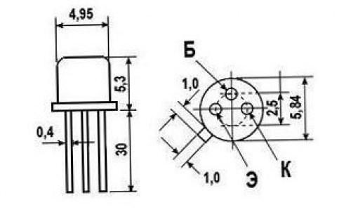 КТ501Б транзистор  даташит схема
