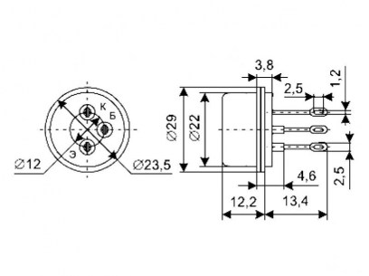 2Т809А транзистор  схема фото