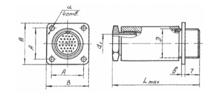 МР1-102-1-В с/к разъем  даташит схема