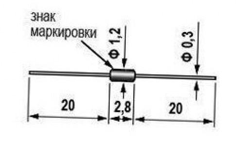 КД419А (201*г.) низковольтный диод  даташит схема