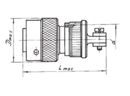 Разъем СНЦ23Л-55/33Р-6-В (200*г)  даташит схема